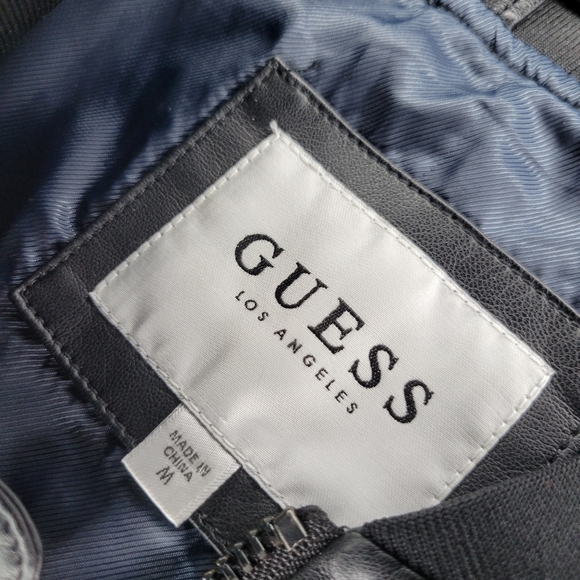 Guess Los Angeles Leather zipup jacket - Picture 3 of 6